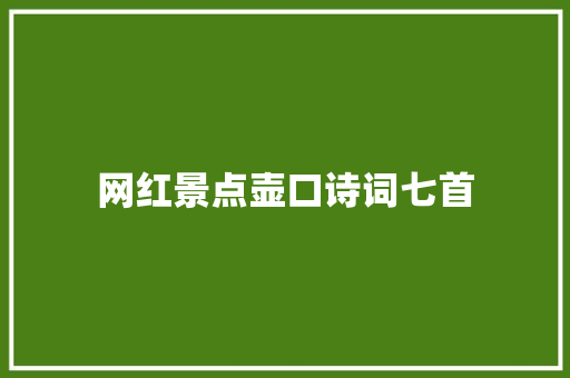 网红景点壶口诗词七首