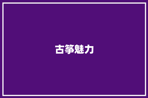 古筝魅力，传承千年_一场古筝活动计划介绍