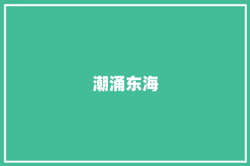 潮涌东海，千年风华_观潮之美_观潮积累优美词汇摘抄