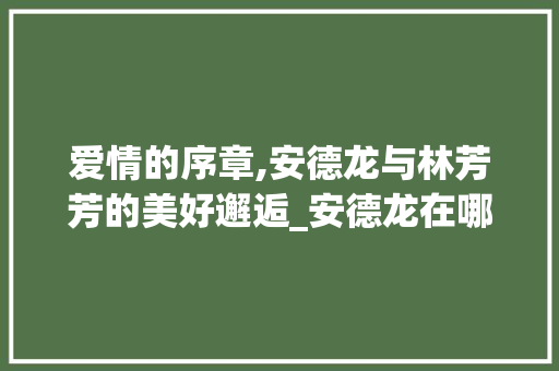 爱情的序章,安德龙与林芳芳的美好邂逅_安德龙在哪一集娶林芳芳的