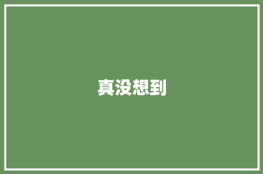 真没想到，生活如此精彩_真没想到为题的作文400字