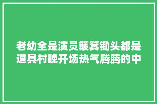 老幼全是演员簸箕锄头都是道具村晚开场热气腾腾的中国年