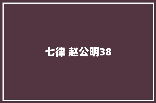 七律 赵公明38