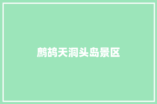 鹧鸪天洞头岛景区