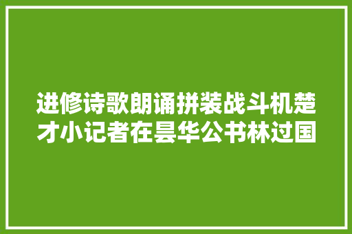 进修诗歌朗诵拼装战斗机楚才小记者在昙华公书林过国庆